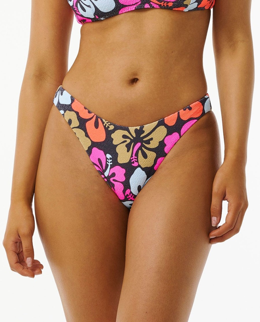 hibiscus heat hi cut cheeky covery bikini bottom