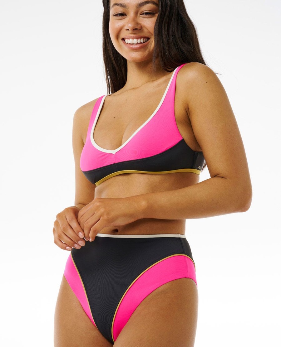 hibiscus heat splice bikinibroekje met volledige dekking