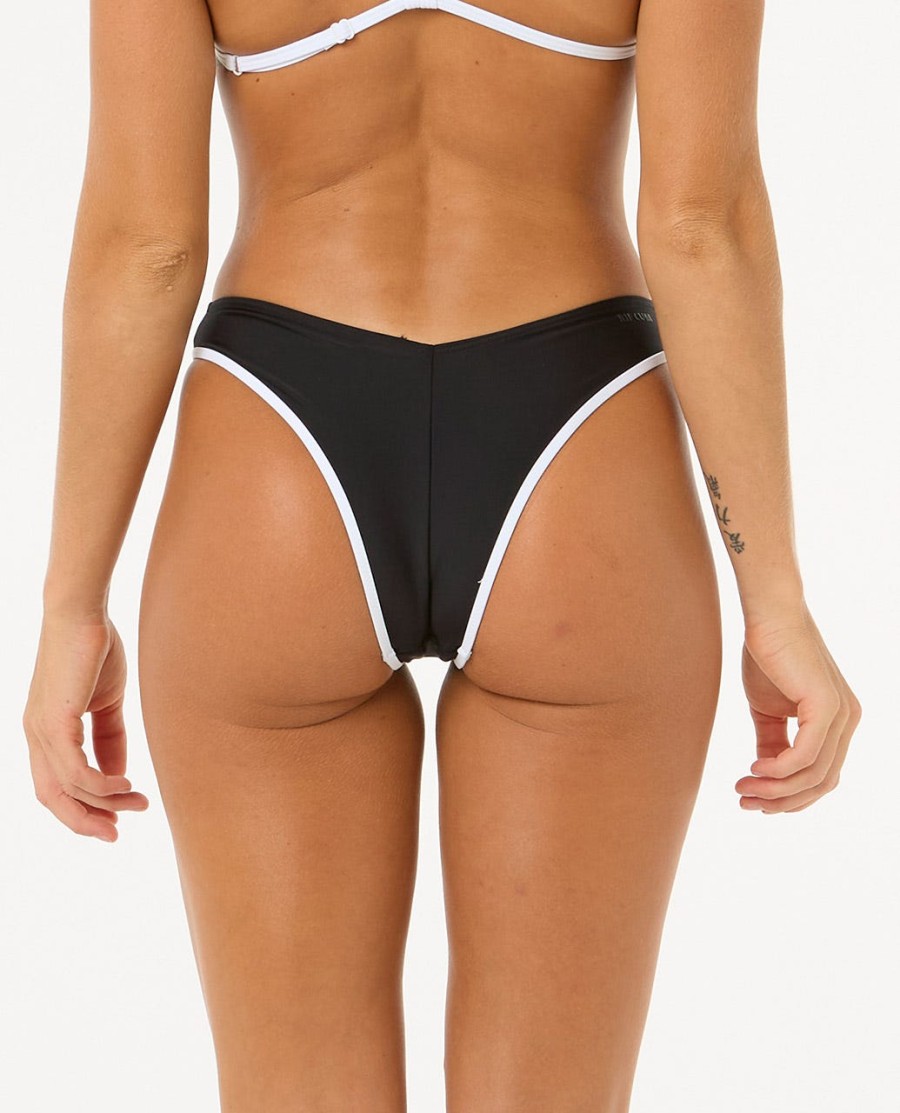 bikinibroekje met hoge beenuitsnijding en minimale bedekking