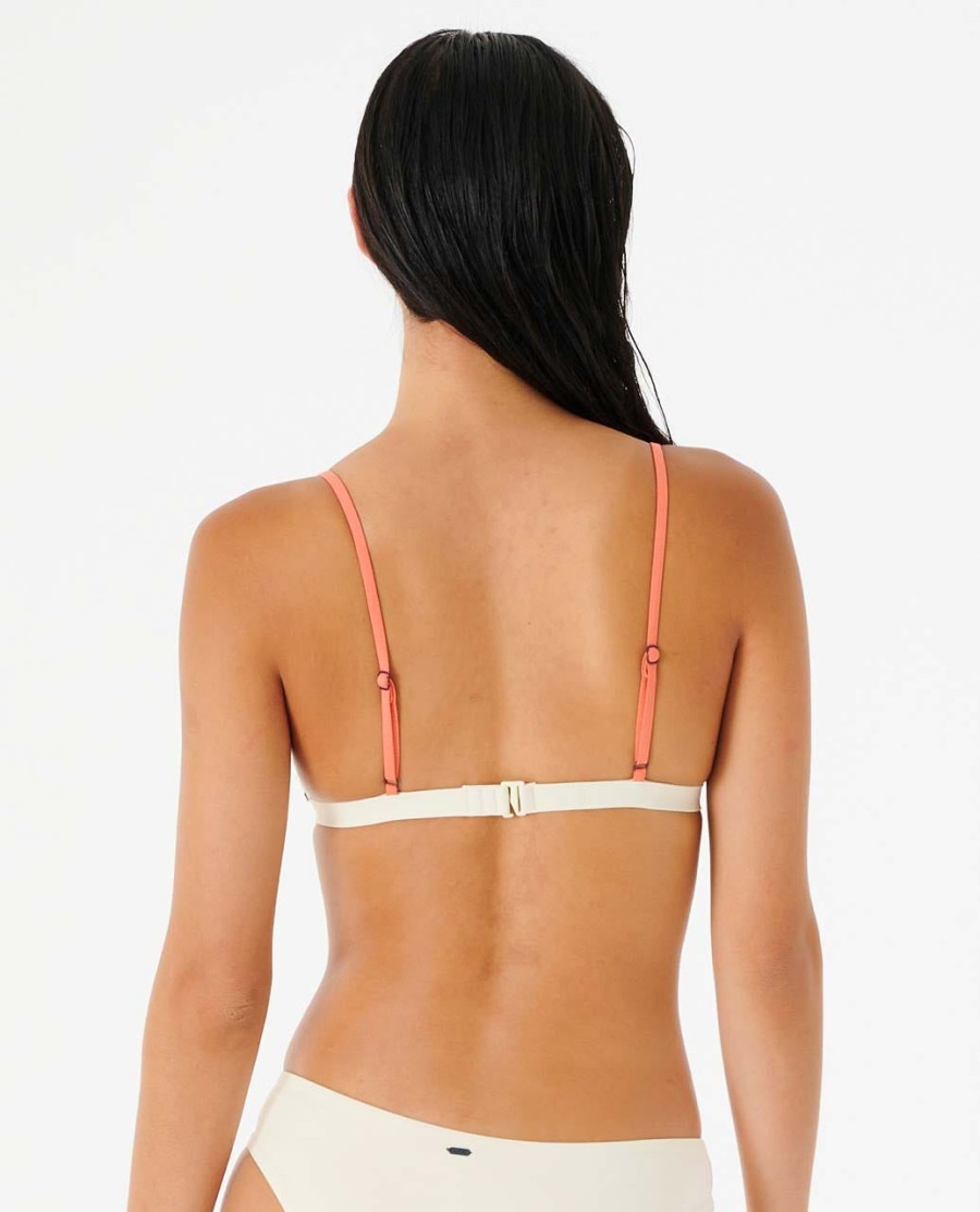 day break multi fixed tri bikini top