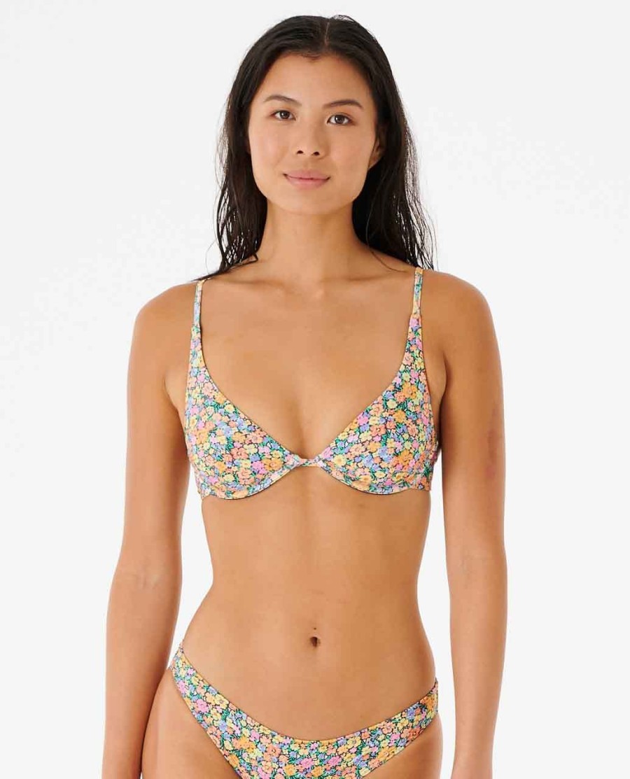 afterglow floral d-dd bh-bikinitop