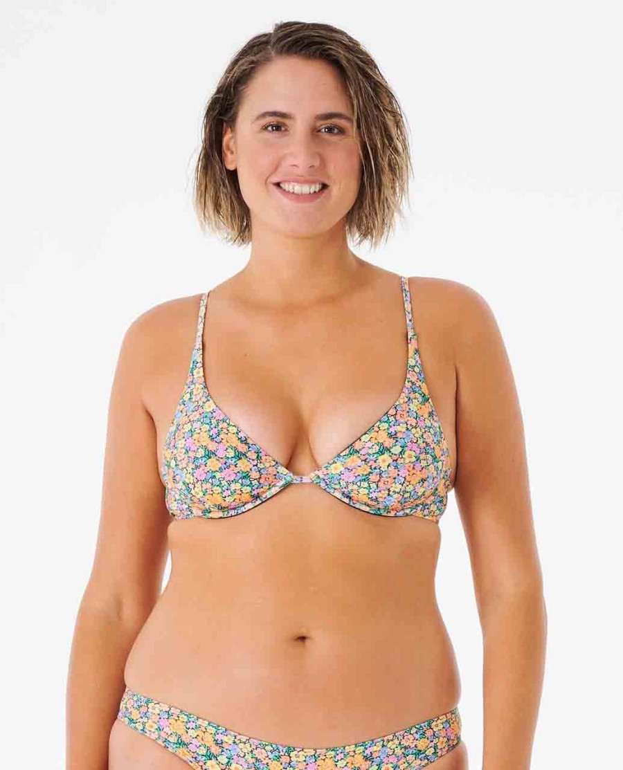 afterglow floral d-dd bh-bikinitop