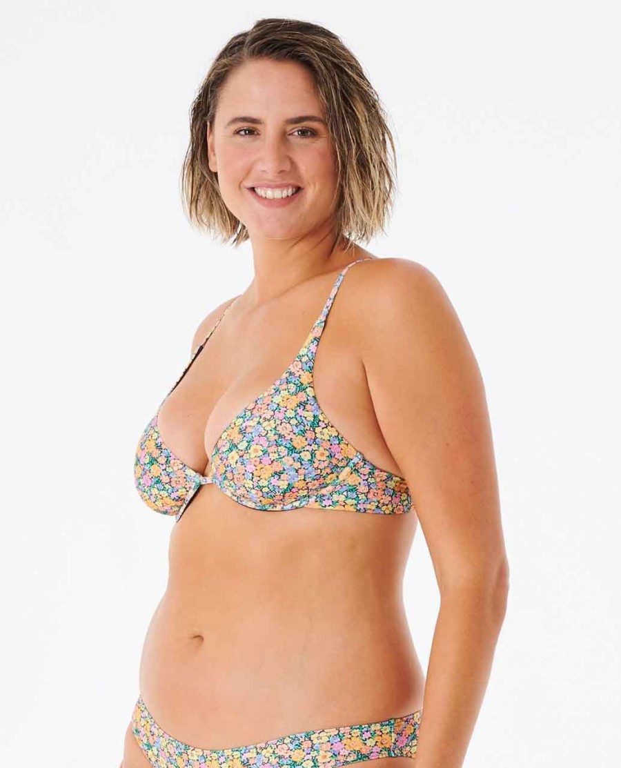 afterglow floral d-dd bh-bikinitop