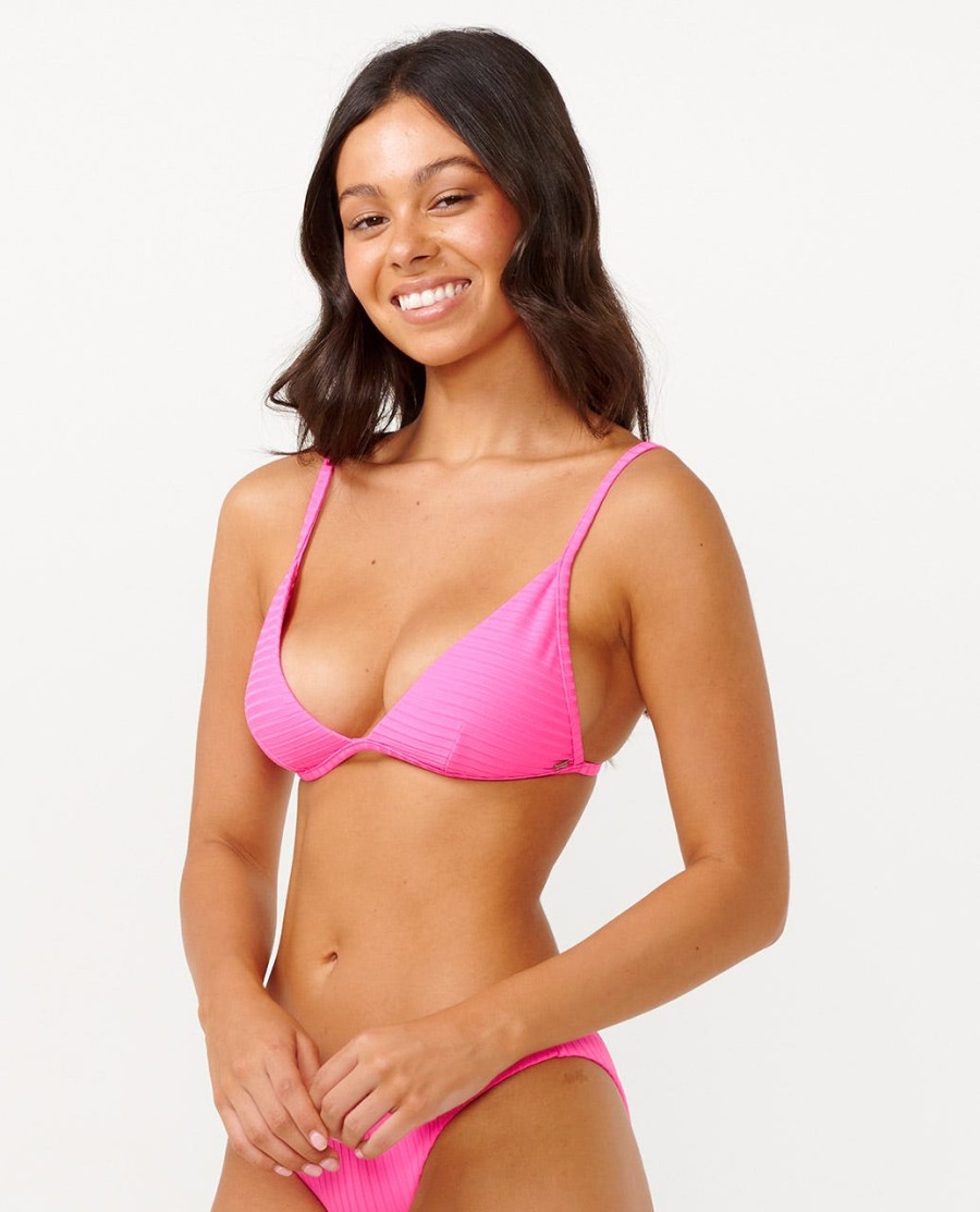 premium surf bikini top met vaste driehoek