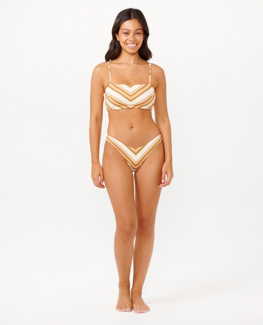catalina gestreepte bandeau bikinitop