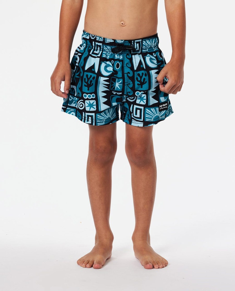 surf geo volley boardshorts - jongens 1-8 jaar