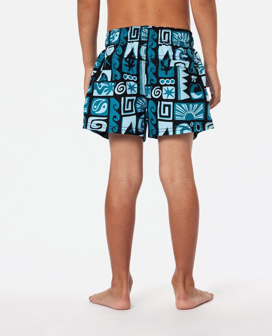 surf geo volley boardshorts - jongens 1-8 jaar