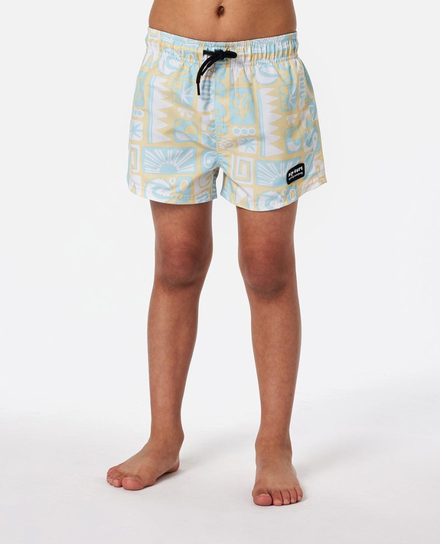 surf geo volley boardshorts - jongens 1-8 jaar