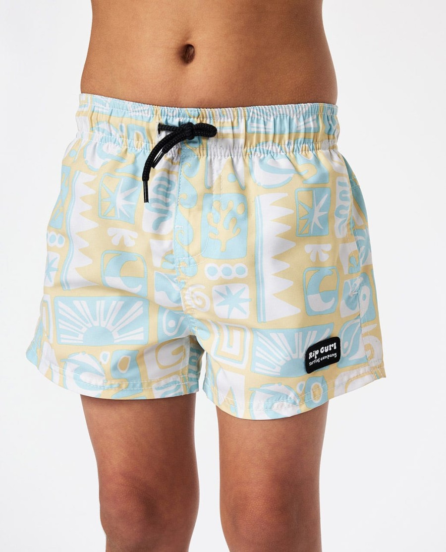 surf geo volley boardshorts - jongens 1-8 jaar
