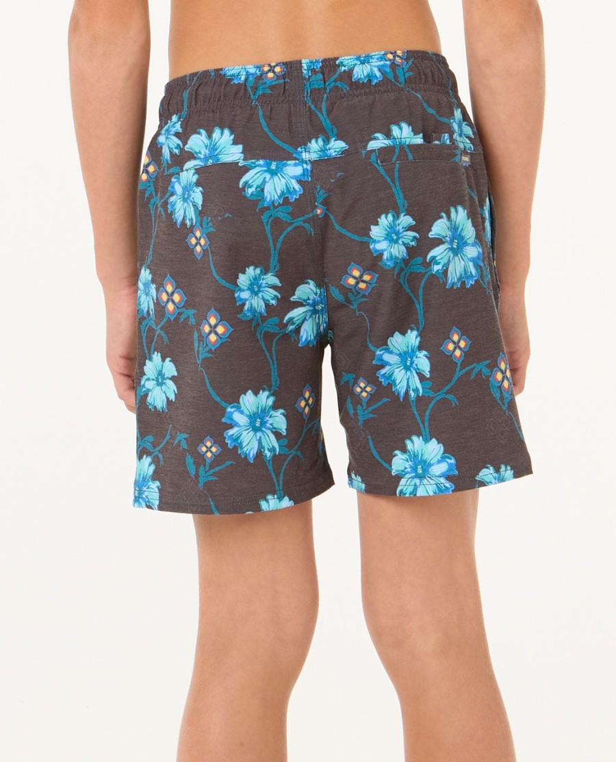 surf revival floral volley boardshorts - jongens 8-16 jaar