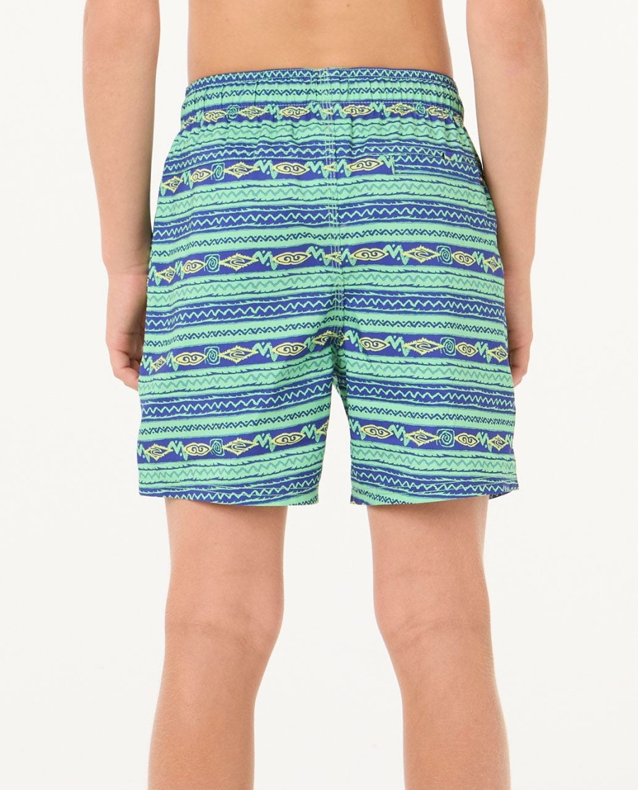 raw energy stripe volley boardshorts - jongens 8-16 jaar