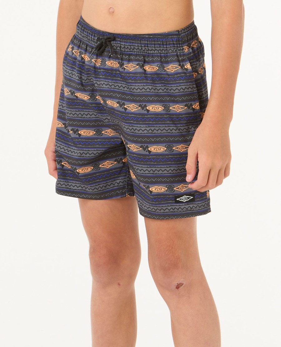 raw energy stripe volley boardshorts - jongens 8-16 jaar
