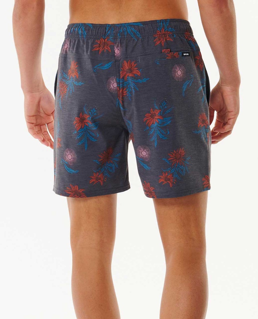 sun razed floral volley 17 boardshorts