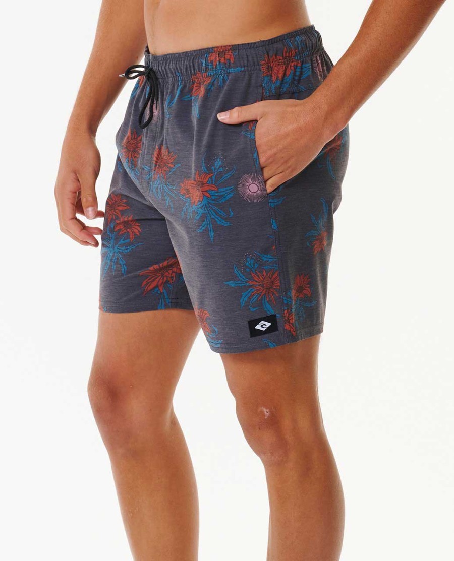 sun razed floral volley 17 boardshorts