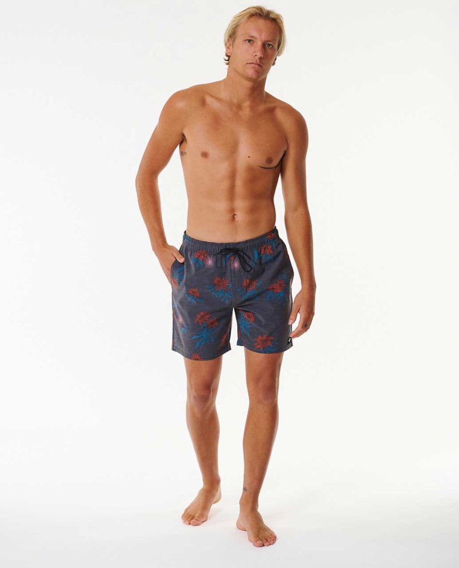sun razed floral volley 17 boardshorts