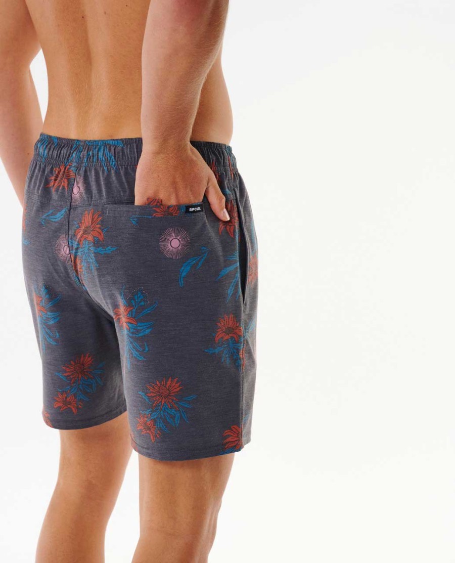 sun razed floral volley 17 boardshorts