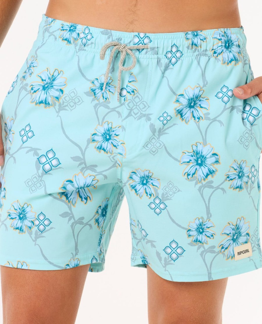 surf revival floral volley 16 boardshorts