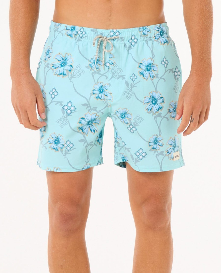 surf revival floral volley 16 boardshorts