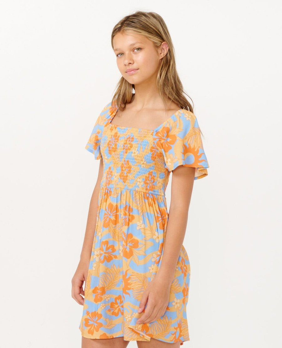 sun sol jurk met plooien - meisjes 8-14 jaar