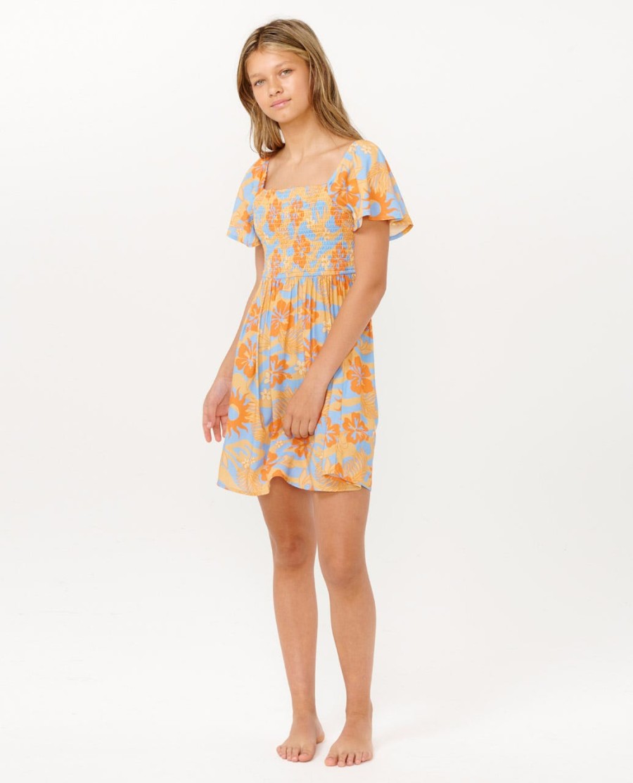 sun sol jurk met plooien - meisjes 8-14 jaar