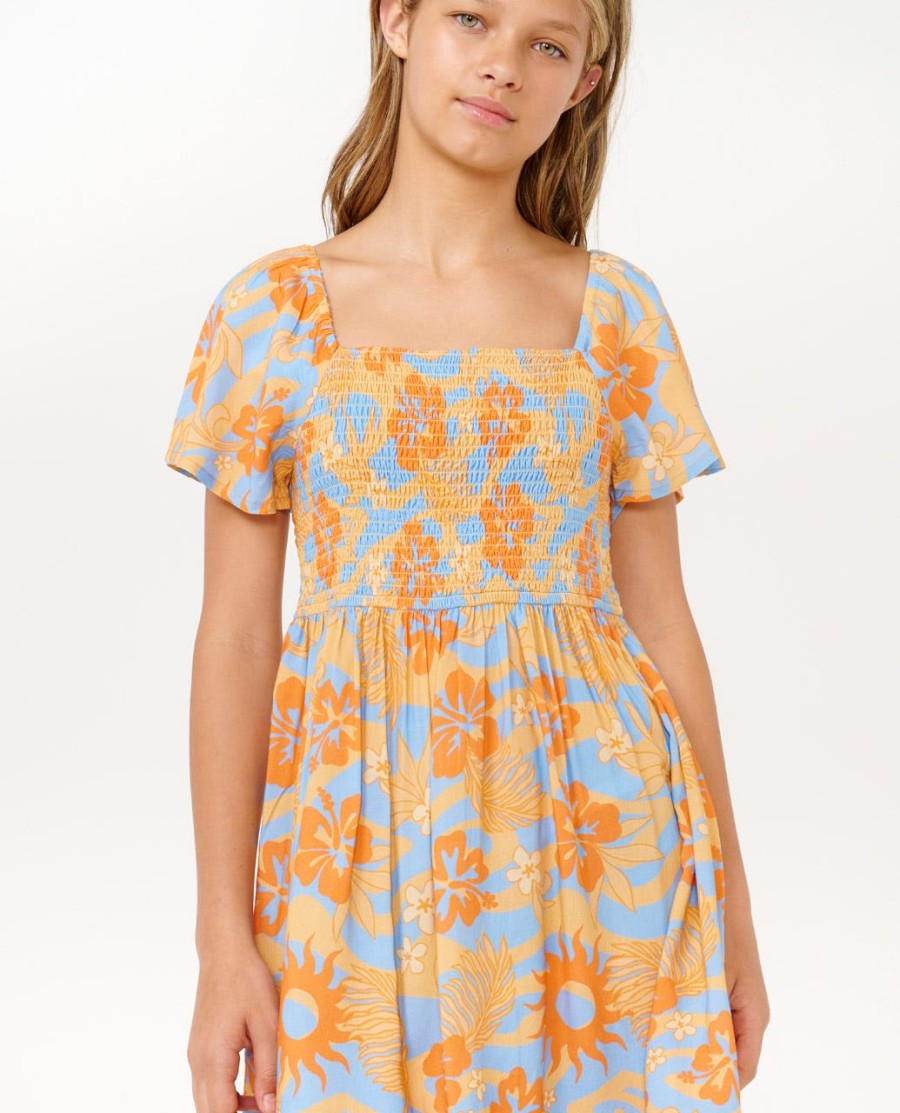 sun sol jurk met plooien - meisjes 8-14 jaar