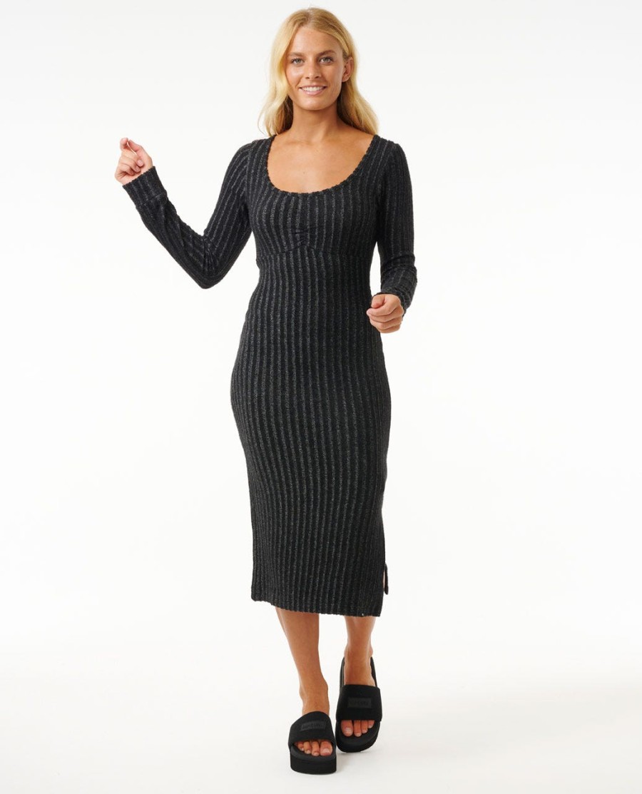 comfortabele jurk met lange mouwen