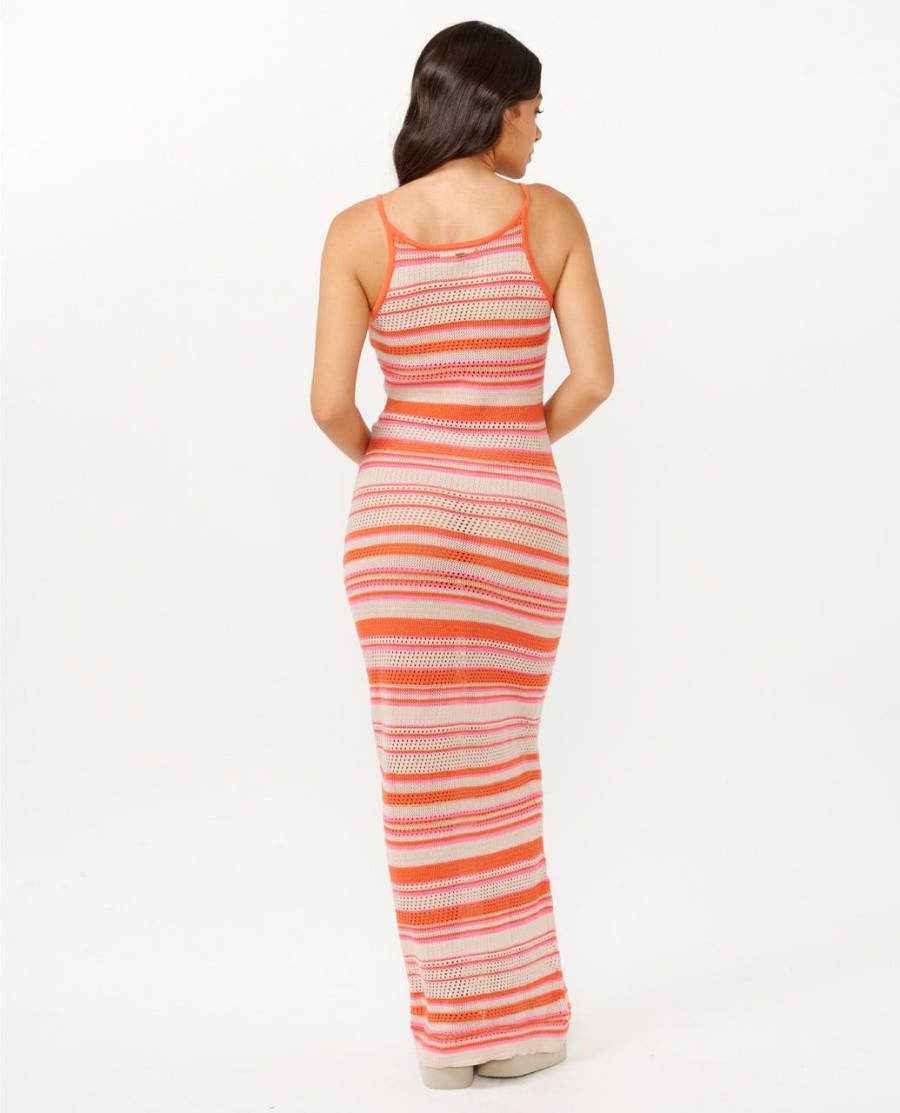 sun to sea gehaakte maxi-jurk