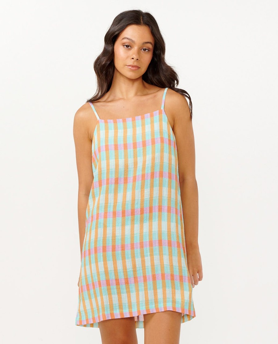 sun to sea geruite mini-jurk