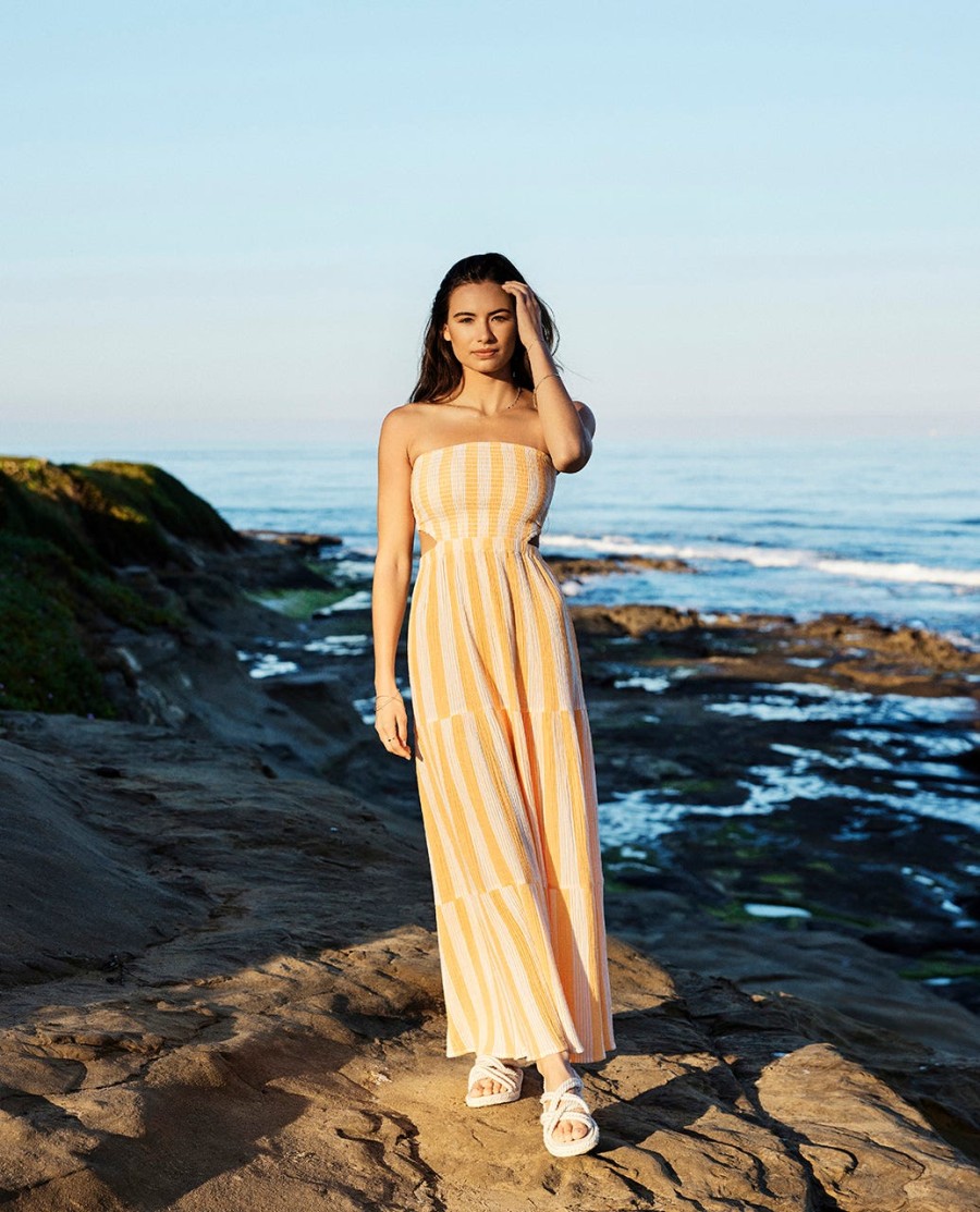 premium maxi-jurk met surfstrepen