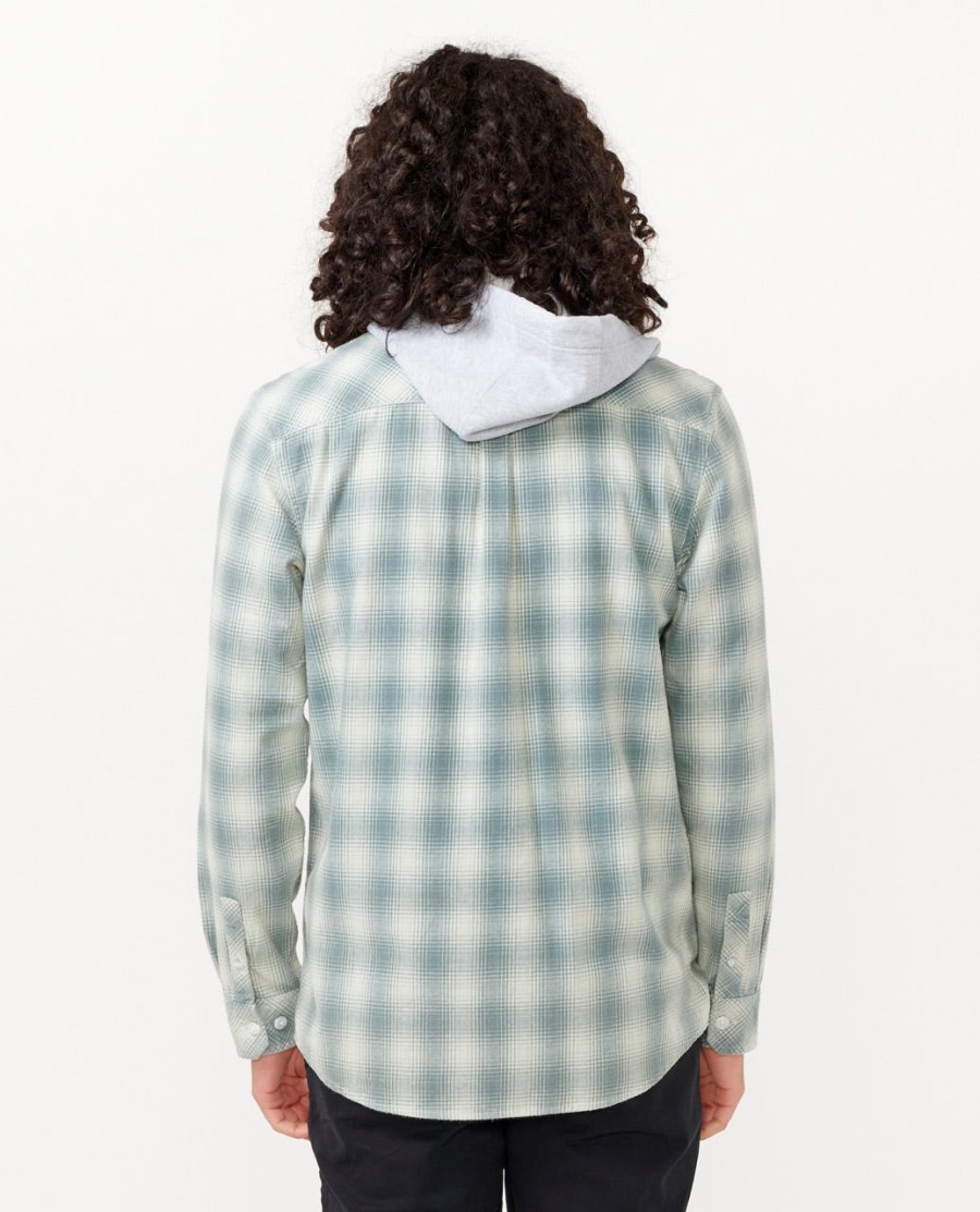 grunter flannel hood shirt