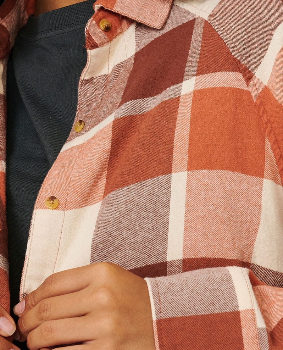 pacific dreams katoenen flanellen shirt