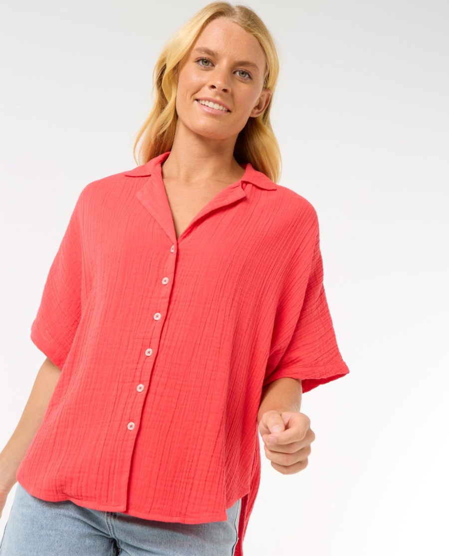 premium surfshirt met korte mouwen