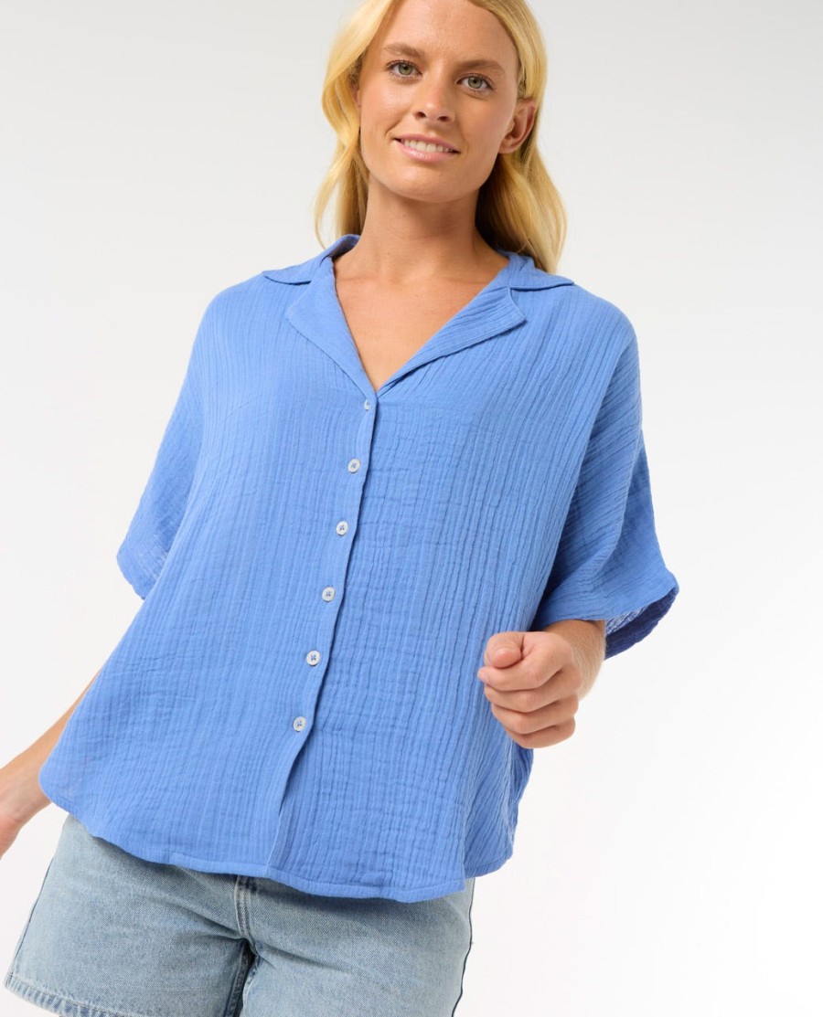 premium surfshirt met korte mouwen