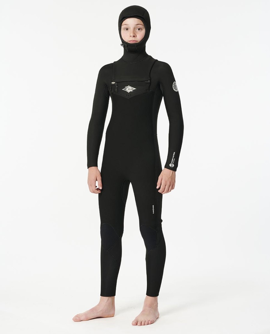junior dawn patrol 54 wetsuit met ritssluiting op de borst