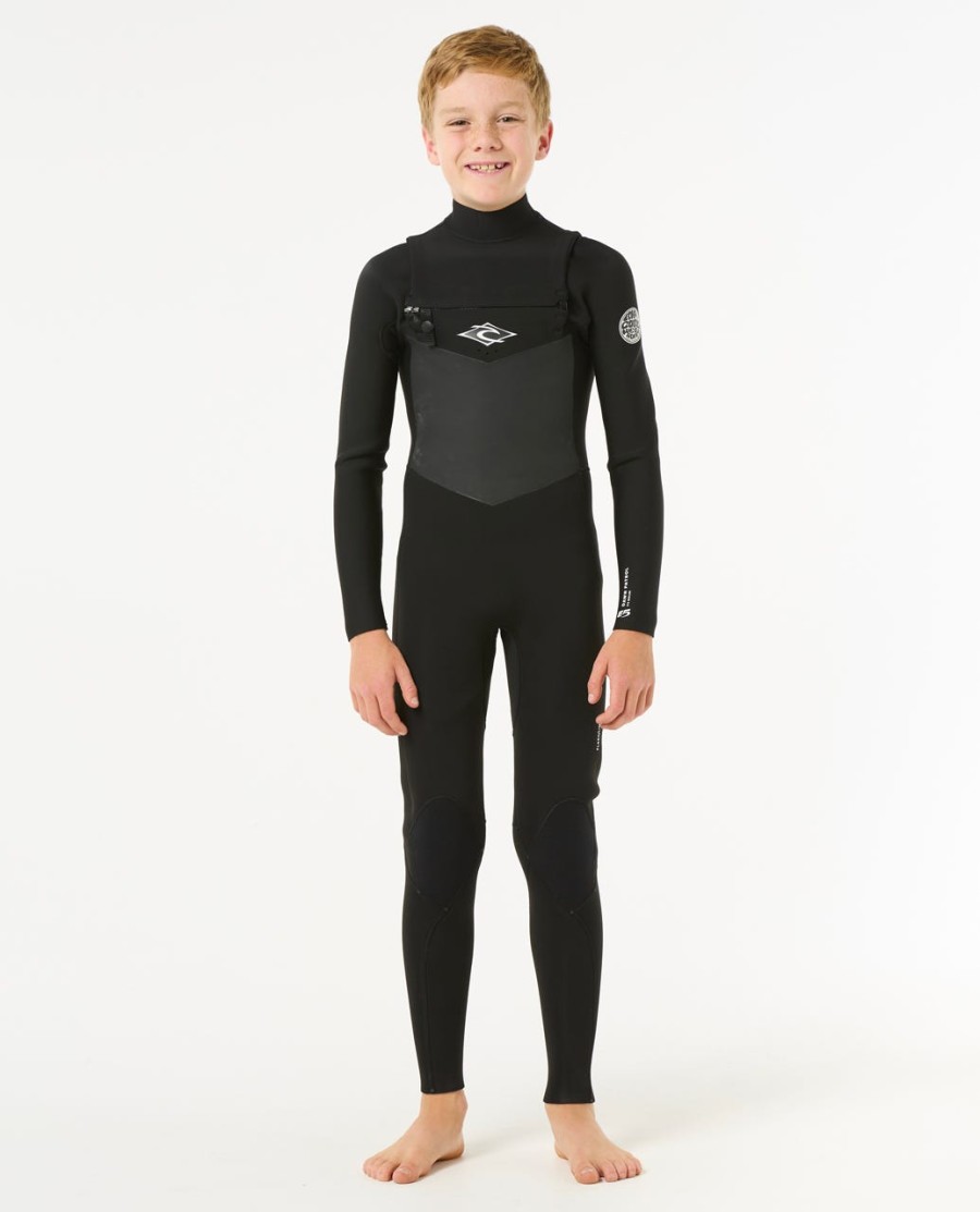 junior dawn patrol wetsuit met ritssluiting op de borst model 43