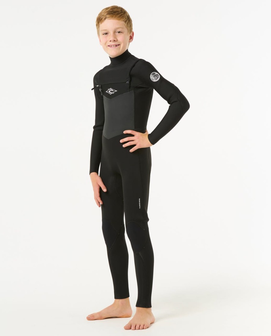 junior dawn patrol wetsuit met ritssluiting op de borst model 43