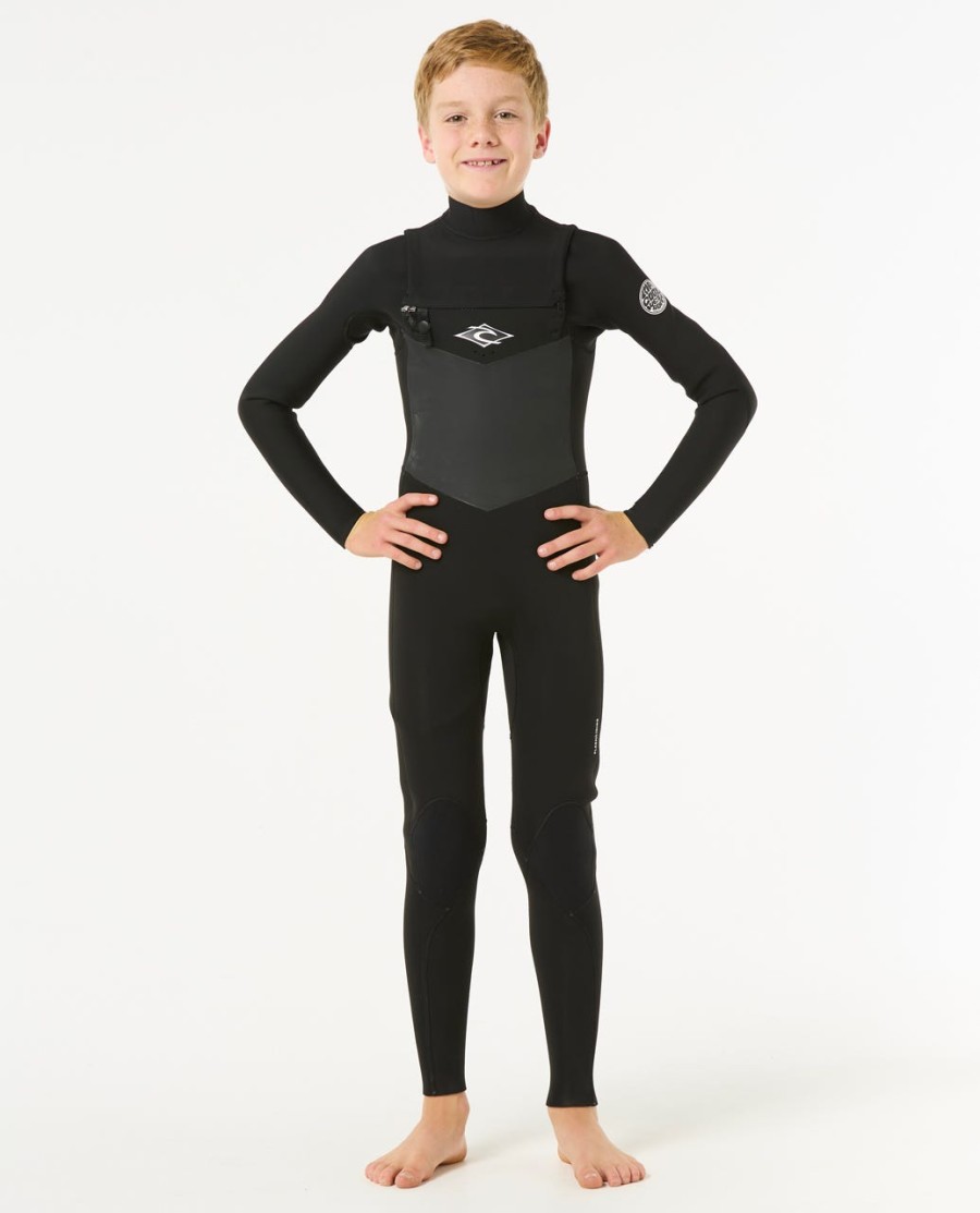 junior dawn patrol wetsuit met ritssluiting op de borst model 43