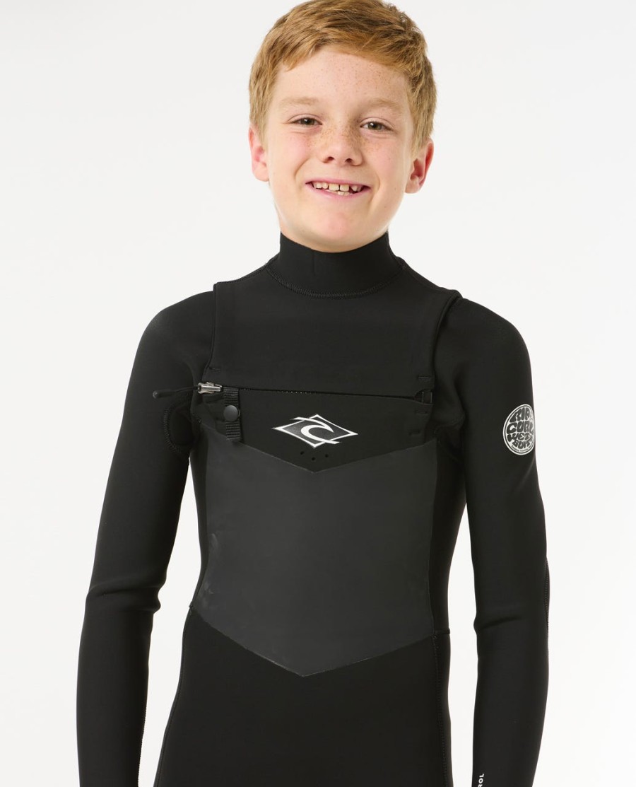 junior dawn patrol wetsuit met ritssluiting op de borst model 43