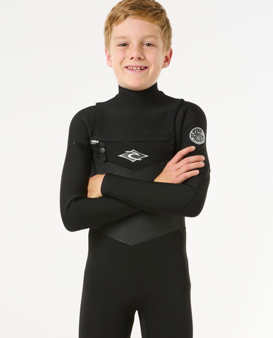 junior dawn patrol wetsuit met ritssluiting op de borst model 43