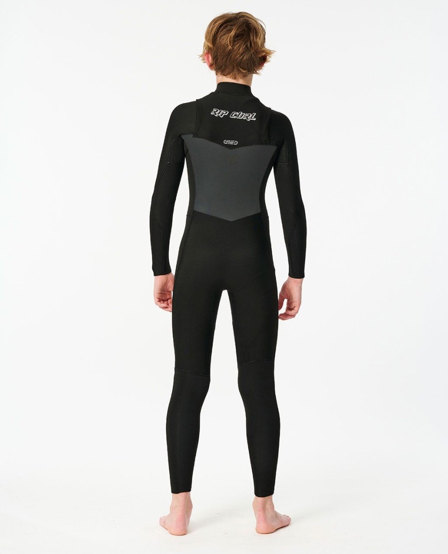 junior dawn patrol wetsuit met ritssluiting op de borst 32 model
