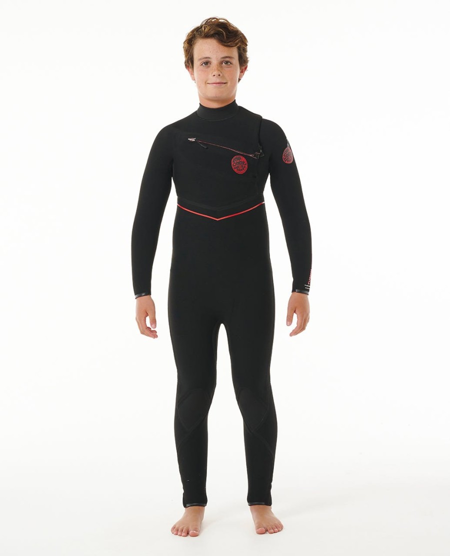 kinder f-bomb fusion 32 wetsuit met ritssluiting op de borst