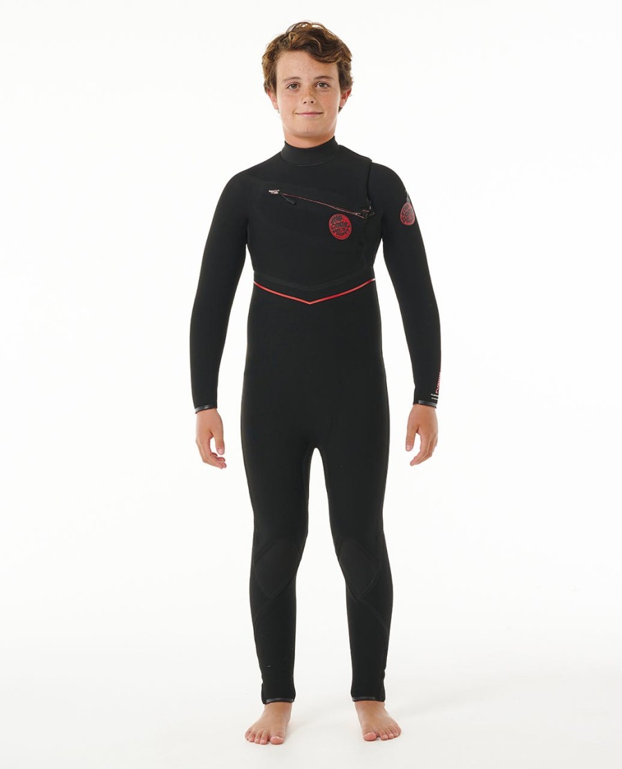 kinder f-bomb fusion 43 wetsuit met ritssluiting op de borst