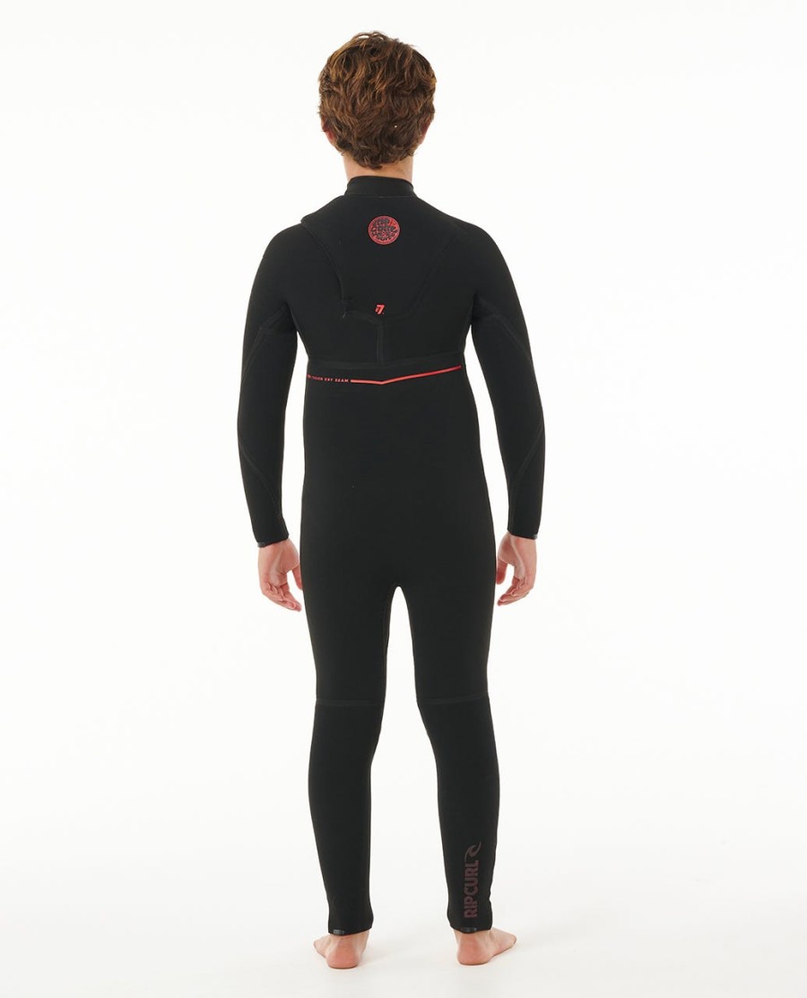 kinder f-bomb fusion 43 wetsuit met ritssluiting op de borst