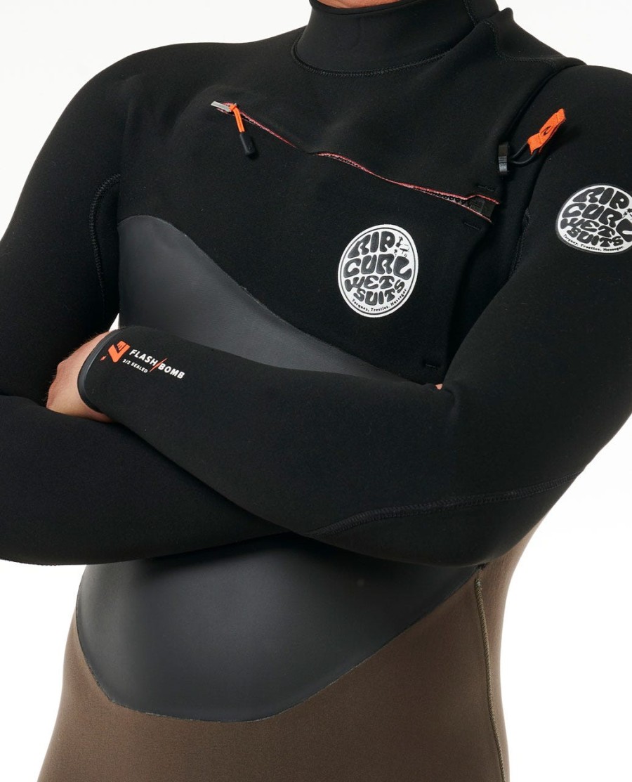 e7 flashbomb 43 wetsuit met ritssluiting op de borst