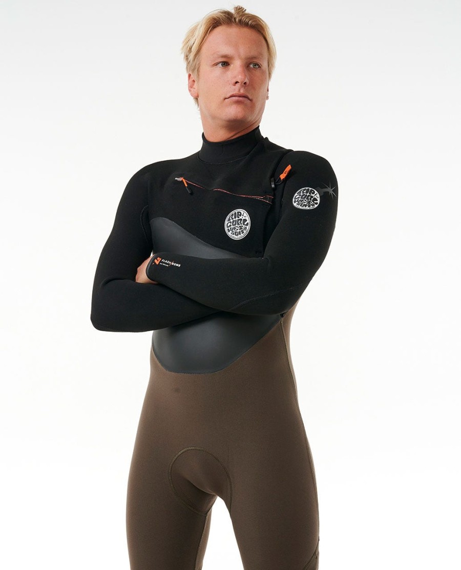 e7 flashbomb 43 wetsuit met ritssluiting op de borst