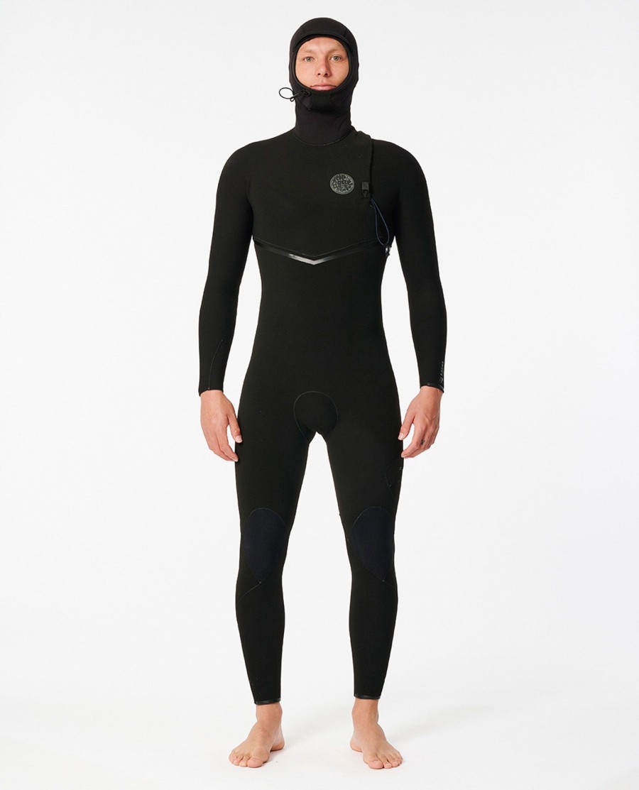 e7 e-bomb 54 wetsuit met capuchon en ritssluiting