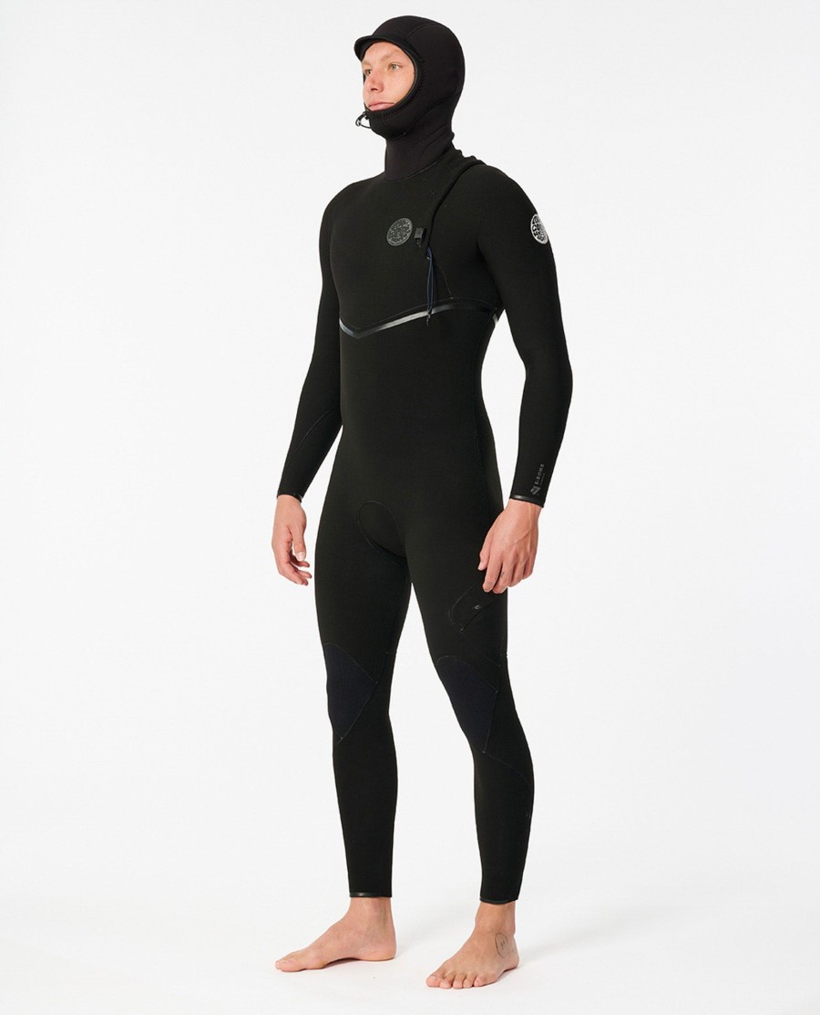 e7 e-bomb 54 wetsuit met capuchon en ritssluiting