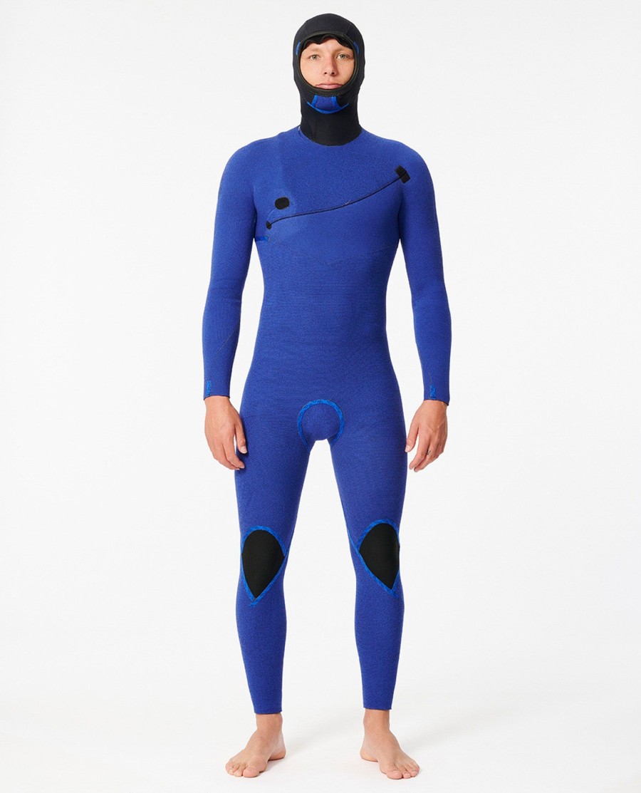 e7 e-bomb 54 wetsuit met capuchon en ritssluiting