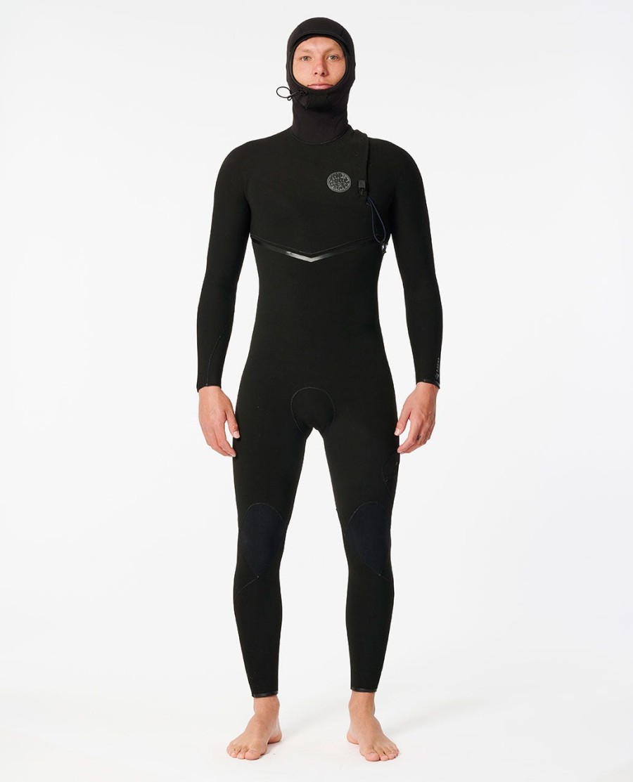 e7 e-bomb 43 wetsuit met capuchon en ritssluiting