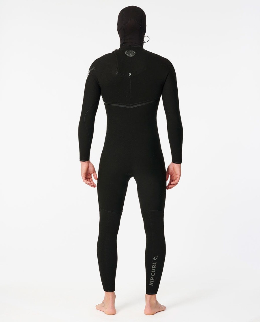 e7 e-bomb 43 wetsuit met capuchon en ritssluiting
